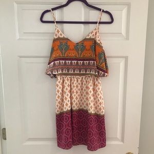 Fun Patterned Boutique Dress SMALL